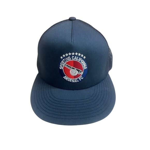 Sporting California ARSENAL FC Football Blue Snapback Hat EMBROIDERED One Size - Picture 1 of 5